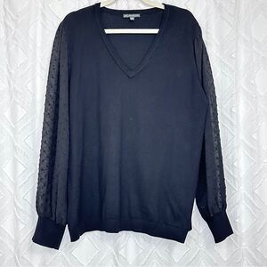 Adrianna Papell sweater blouse XL